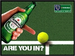 piłka tenisowa, Piwo, Heineken